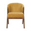 Chaise d'appoint rembourrée avec pieds en bois en forme de Y (ensemble de 2)-679836644