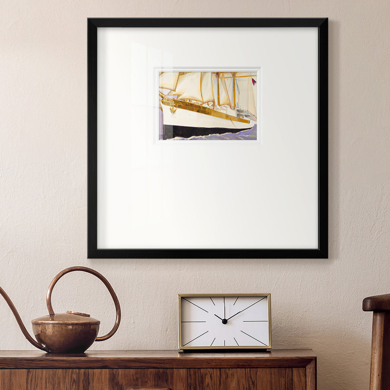 Arlandria " Godlen Sail V ", 21" H x 21" W x 1.25" D