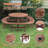 Large Wooden Picnic Table