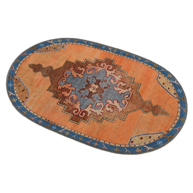 Oppie Chenille Oriental Indoor Rug, Oval 7'6" x 10'6"