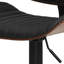 Tabouret de bar moderne pivotant avec repose-pieds et élévateur hydraulique Novak-1393715307