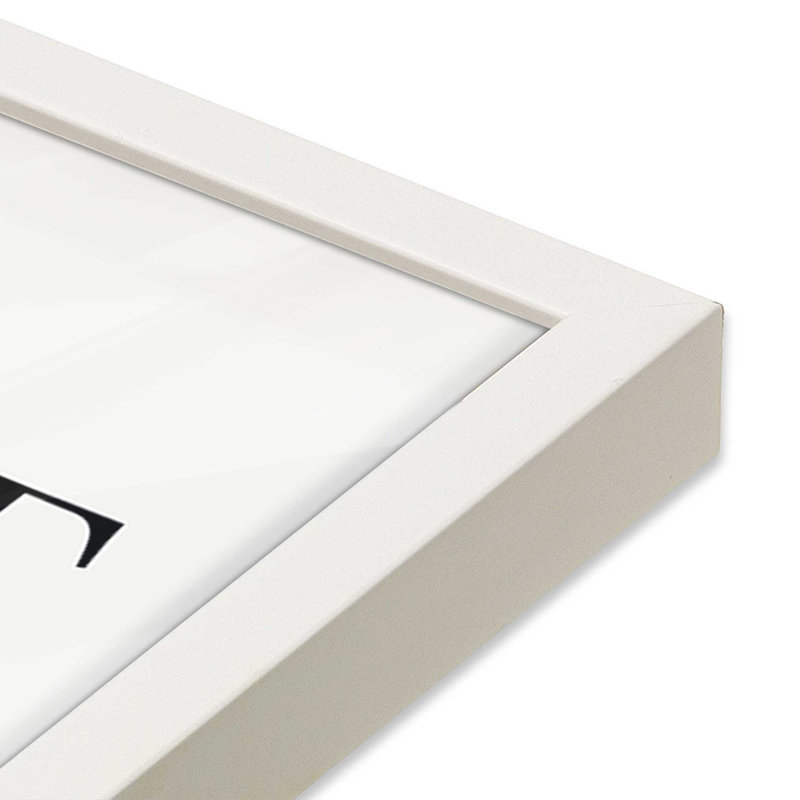Flowing Forms v2 Print, Opaque White Picture Framed, 14" H x 11" W x 1.25" D