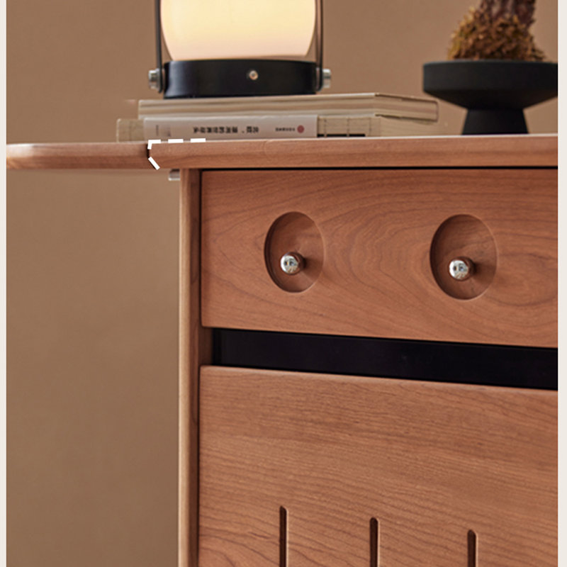 Table basse pliable mobile en bois massif