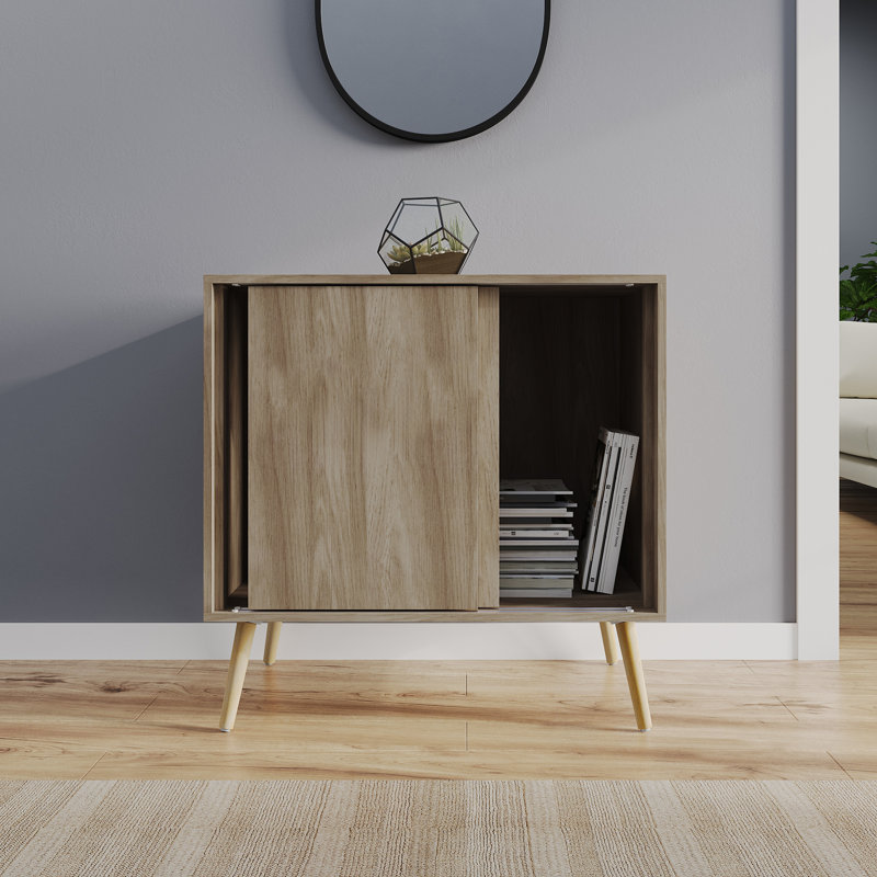 Rectangle Accent Cabinet, Beige/Pine