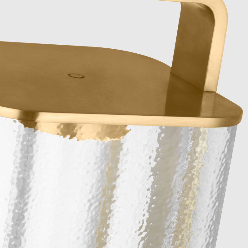 Flacara 24 Rechargeable Lantern, Gold, 23.4" H x 7" W x 7" D