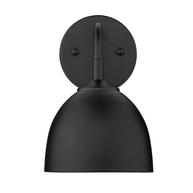Applique murale articulée 1 lumière Ringwood, Noir mat, Noir mat