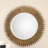 Wynona Engineered Wood Round Wall Mirror