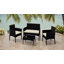 Colour Outdoor All Weather Wicker 4 - Person Seating Group with Cushions-1468299416-1468705812