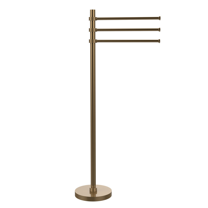 Porte-serviettes sur pied, Bronze brossé