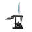 Adjustable Curved Metal Base Standing Desk Converter-67453132-67453133