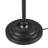 68" Black Metal Arched Floor Lamp