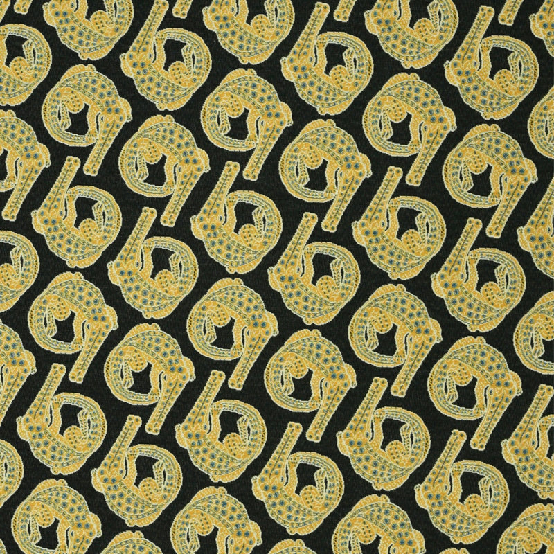 Croco Jacquard Fabric, Limelight