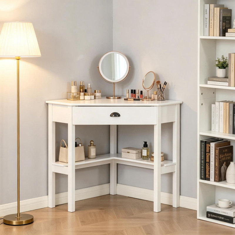 Corner Angus With Drawer and open shelf