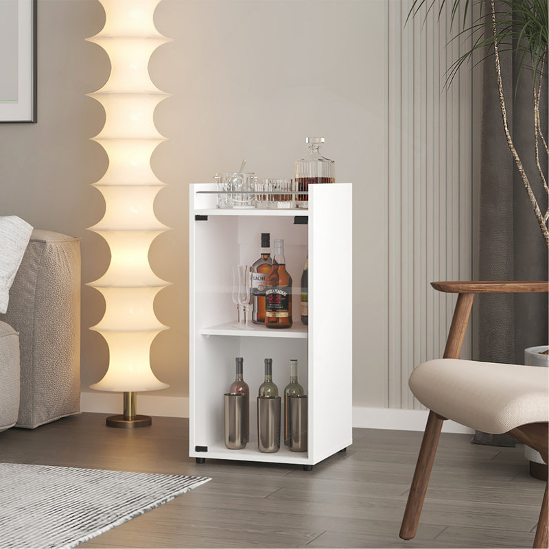 Cabinet-lampe Minibar, salon, Blanc