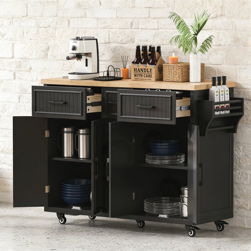 56.5 " W, Black, 36'' H X 56.5'' W X 29.5'' D