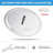 High Pressure Ultra-Thin 12-Inch Rain Shower Head - Stainless Steel with Self-Cleaning Silicone Nozzles-120850596-120850595-120850597
