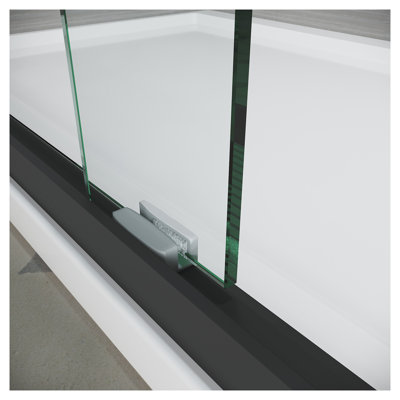56-60 in. W x 72 in. H Clear Tempered Glass Shower Door Panel - ANSI Z97 Certified One Piece Safety Glass