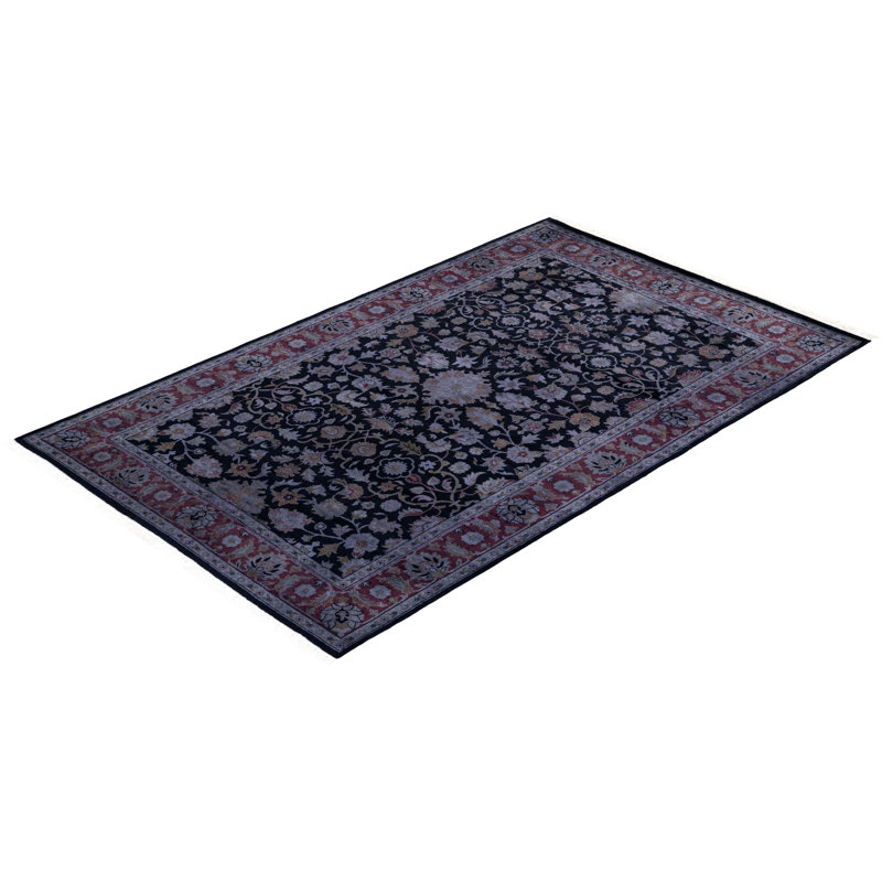 Fine Vibrance One-of-a-Kind 4' 0" x 6' 5" Hand Knotted Area Rug