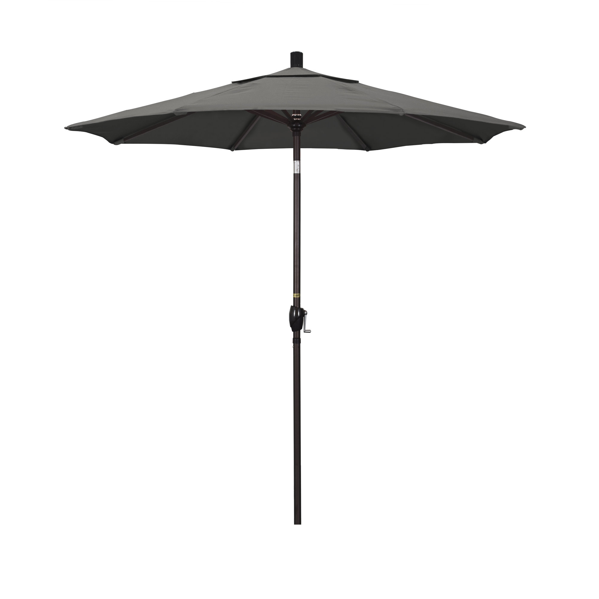90'' Outdoor Umbrella, Canvas Charcoal Sunbrella® Canvas, Sunbrella®, Black