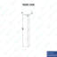 Protection de coin intérieure en acier inoxydable 2 po x 2 po x 48 po