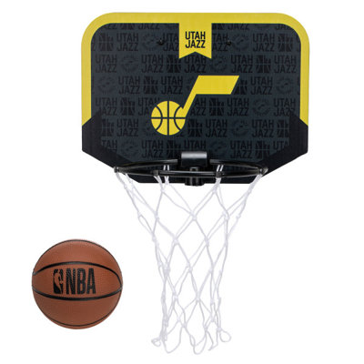 Franklin Sports NBA Utah Jazz Mini Over the Door Basketball Hoop