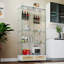 Vitrine moderne en verre avec grands tiroirs-1137119022