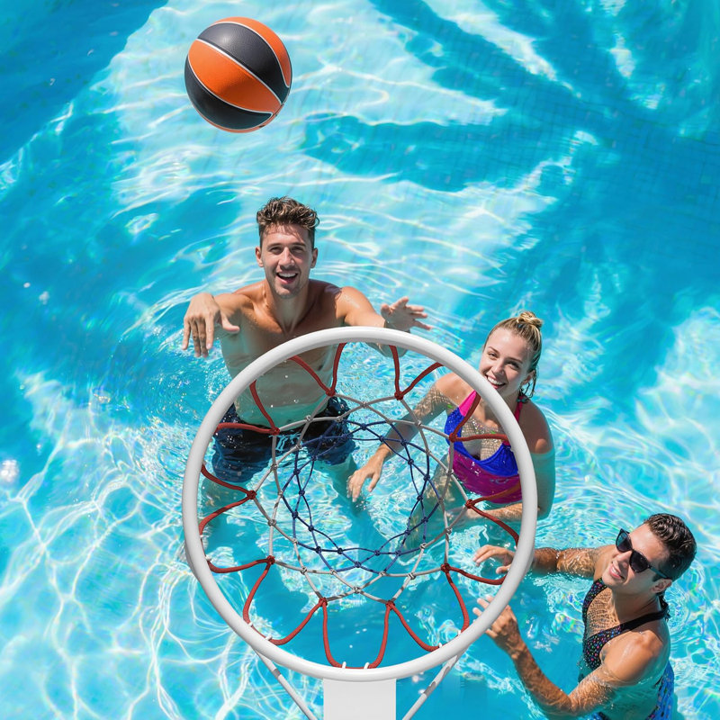 Panier de piscine pour piscine avec pompe à air pour une utilisation intérieure et extérieure, Bleu