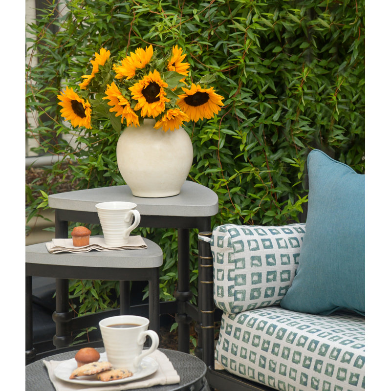 Charlotte Metal Outdoor Side Table , in. W in. D