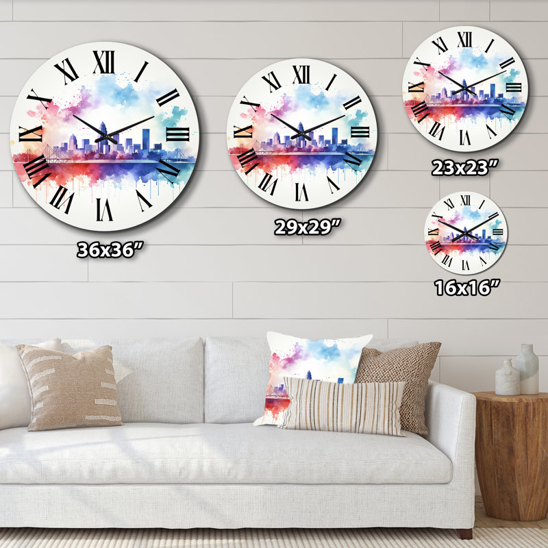 Charels - Horloge murale abstraite, Grand