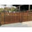 36" W X 72" H Square Grid Solid Wood Lattice With Stand