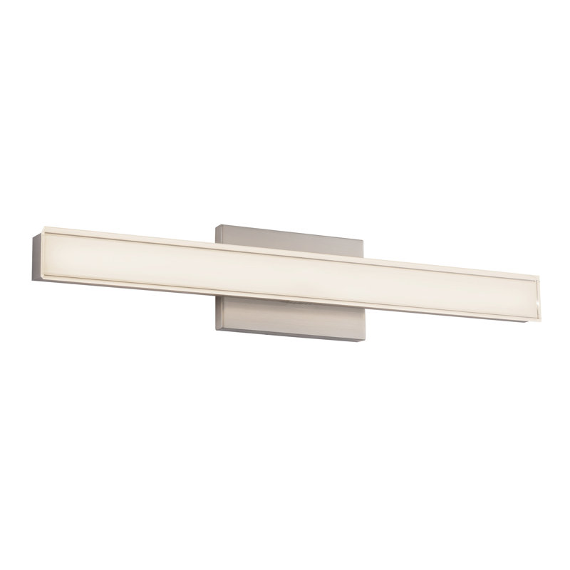 Garland 24-in Black dimmable LED Wall Sconce, Nickel