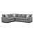 Mélange de polyester gris anthracite sélectionné