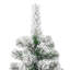 Artificial Hinged Christmas Tree Green and white-493713322