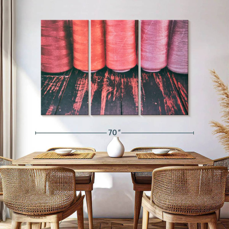 Red Threads For Sewing, 42" H x 65" W