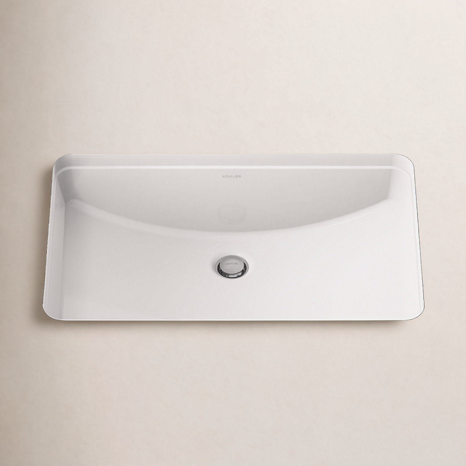 Ladena Undermount Bathroom Sink, White