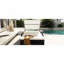 Outdoor Steel Frame Sun Lounger with Adjustable Backrest,Patio Double Sunbed with Hidden Side Table and Arched Armrests,Suitable for Patio Pool Deck,Garden,Backyard-137146416