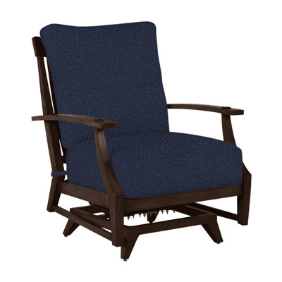 Croquet Aluminum Spring Lounge - Mahogany