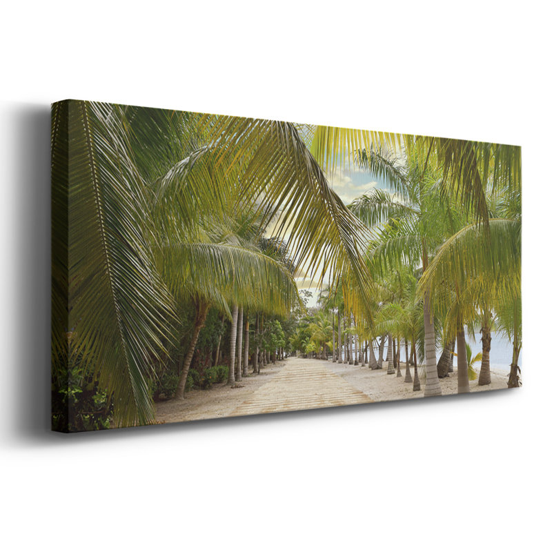 Passerelle tropicale - Toile tendue avec châssis - Prêt à accrocher, H 12 po x l 30 po