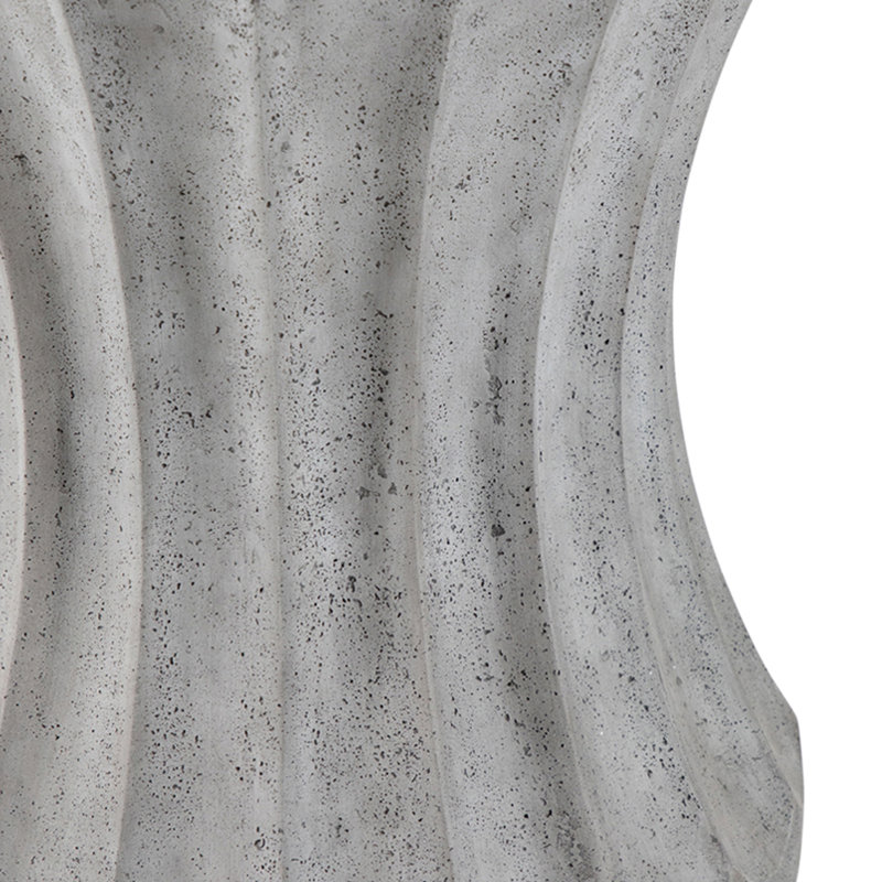 Gannet Cast Stone Side Table, Gray