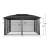 Siena Dome Roof Aluminum Patio Gazebo-1900572573