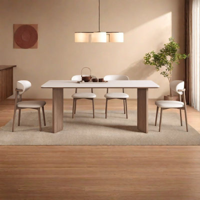 Table de salle à manger moderne et simple familiale