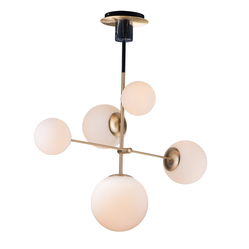 Drake 5 Light Dimmable Sputnik Chandelier