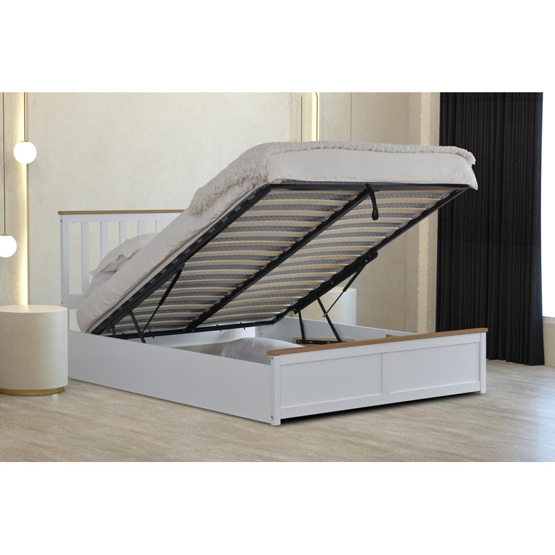 Araliya Ottoman Storage Bed, Kingsize (5'), White