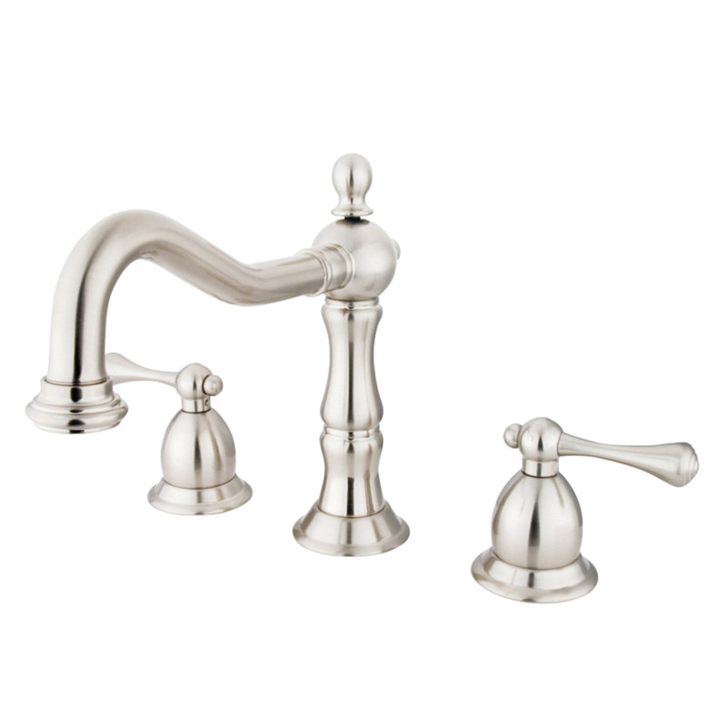 Robinet de salle de bain espacé Kingston, Nickel brossé