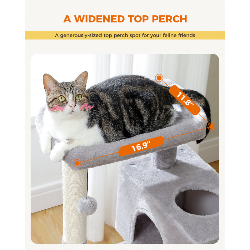 Arbre à chat 32 '' H Ellanais, Gris
