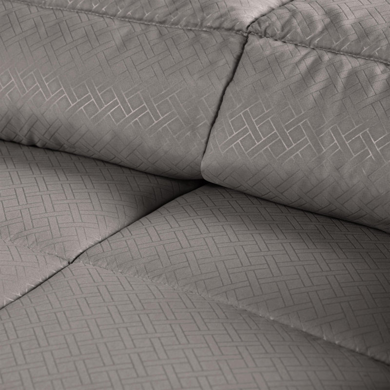 Insertion de couette en duvet synthétique Blue Nile Mills, Gris anthracite, Édredon très grand