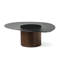 Mushroom Pedestal Coffee Table with Wooden Base-1146170792