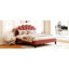 Lit tapissier attrayant de grande taille avec tête de lit en velours et tête de lit rouge-1147112919-1147112917