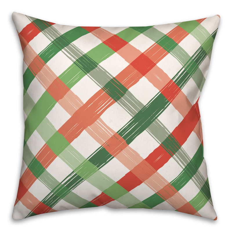 Plaid Reversible Throw Pillow