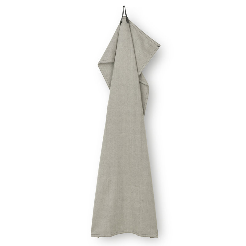 RÅ Cotton Tea Towel, Dark Gray, 43.3" L x 19.7" W